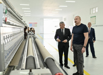 Prezident İlham Əliyev Xocalı şəhərində “Qarabağ Tekstil Evi” MMC-nin açılışında iştirak edib