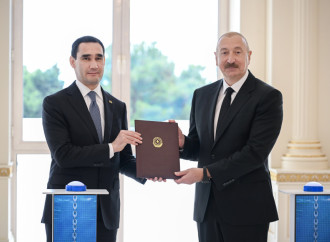 Azərbaycan Prezidenti İlham Əliyevin və Türkmənistan Prezidenti Sərdar Berdiməhəmmədovun iştirakı ilə “Dostlug” tankerinin onlayn formatda hədiyyə olunması mərasimi keçirilib