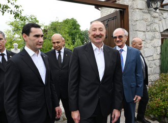 Azərbaycan Prezidenti İlham Əliyev və Türkmənistan Prezidenti Sərdar Berdiməhəmmədov Şuşada Bülbülün ev-muzeyində olublar