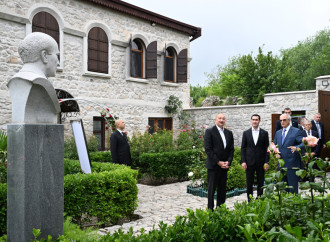 Azərbaycan Prezidenti İlham Əliyev və Türkmənistan Prezidenti Sərdar Berdiməhəmmədov Şuşada Bülbülün ev-muzeyində olublar