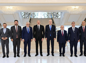 Prezident İlham Əliyev Türkiyə Böyük Millət Məclisi sədrinin rəhbərlik etdiyi nümayəndə heyətini qəbul edib