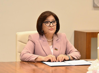 Sahibə Qafarova Məhəmməd Baqer Qalibaf ilə görüşüb