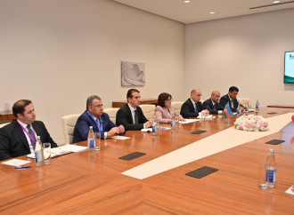 Sahibə Qafarova Məhəmməd Baqer Qalibaf ilə görüşüb