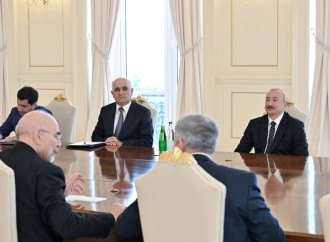 Prezident İlham Əliyev İran İslam Şurası Məclisinin sədrinin başçılıq etdiyi nümayəndə heyətini qəbul edib