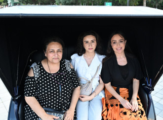 Leyla Əliyeva və Arzu Əliyeva Dənizkənarı Milli Parkda açılış və təqdimat mərasimlərində iştirak ediblər