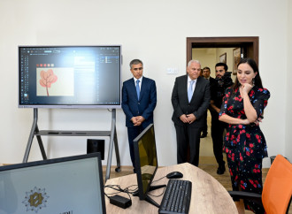 Heydər Əliyev Fondunun vitse-prezidenti Leyla Əliyeva Şəki Şəhər İncəsənət Məktəbində olub