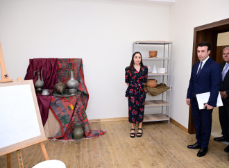 Heydər Əliyev Fondunun vitse-prezidenti Leyla Əliyeva Şəki Şəhər İncəsənət Məktəbində olub