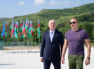 Prezident İlham Əliyev Laçında Hoçaz çayının üzərindəki su elektrik stansiyalarının açılışında iştirak edib