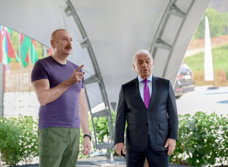 Prezident İlham Əliyev Laçında Hoçaz çayının üzərindəki su elektrik stansiyalarının açılışında iştirak edib