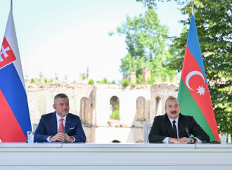 Prezident İlham Əliyev və Slovakiya Prezidenti Şuşada mətbuata bəyanatlarla çıxış ediblər