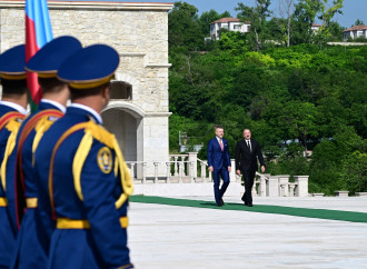 Slovakiya Prezidenti Peter Pelleqrininin Şuşada rəsmi qarşılanma mərasimi olub