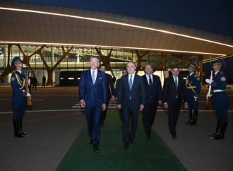 Slovakiya Prezidenti Füzuli aeroportundan təyyarə ilə Bakı şəhərinə yola düşüb