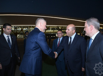 Slovakiya Prezidenti Füzuli aeroportundan təyyarə ilə Bakı şəhərinə yola düşüb