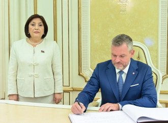 Sahibə Qafarova Slovakiya Prezidenti Peter Pelleqrini ilə görüşüb