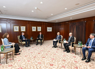 Prezident İlham Əliyev Almaniya İqtisadiyyatının Şərq Komitəsinin sədri Mixael Harms ilə görüşüb