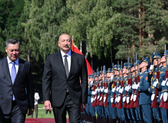 Prezident İlham Əliyevin Çolpon-Ata şəhərində rəsmi qarşılanma mərasimi olub