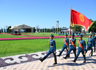 Prezident İlham Əliyevin Çolpon-Ata şəhərində rəsmi qarşılanma mərasimi olub