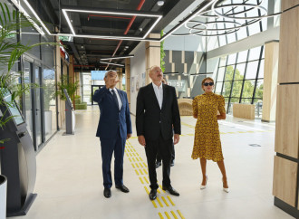 Prezidenti İlham Əliyev və Birinci xanım Mehriban Əliyeva Naxçıvan Regional DOST Mərkəzinin açılışında iştirak ediblər