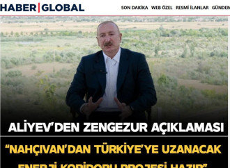 Prezident İlham Əliyevin Zəngəzur dəhlizi ilə bağlı fikirləri Türkiyə mediasının diqqət mərkəzindədir