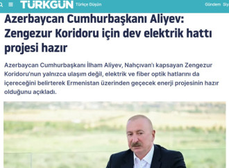Prezident İlham Əliyevin Zəngəzur dəhlizi ilə bağlı fikirləri Türkiyə mediasının diqqət mərkəzindədir