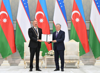 Daşkənddə Azərbaycan və Özbəkistan prezidentlərinin təltifolunma mərasimi keçirilib