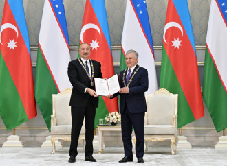 Daşkənddə Azərbaycan və Özbəkistan prezidentlərinin təltifolunma mərasimi keçirilib