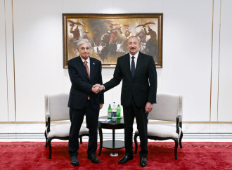 Prezident İlham Əliyevin Bişkekdə Qazaxıstan Prezidenti ilə görüşü keçirilib