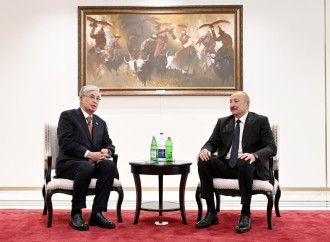 Prezident İlham Əliyevin Bişkekdə Qazaxıstan Prezidenti ilə görüşü keçirilib