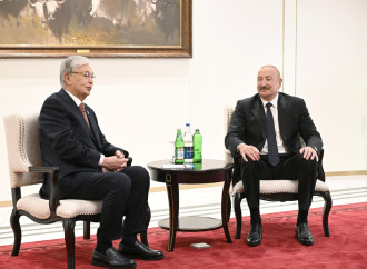 Prezident İlham Əliyevin Bişkekdə Qazaxıstan Prezidenti ilə görüşü keçirilib