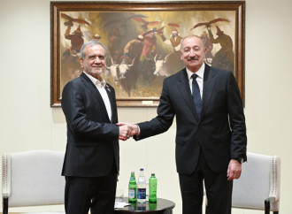 Bişkekdə Prezident İlham Əliyevin Məsud Pezeşkianla görüşü olub