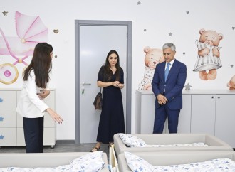 Heydər Əliyev Fondunun vitse-prezidenti Leyla Əliyeva “Kəpənək” uşaq bağçasının açılışında iştirak edib
