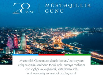Birinci vitse-prezident Mehriban Əliyeva Müstəqillik Günü ilə əlaqədar paylaşım edib