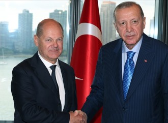 Ərdoğan Almaniya kanslerini qəbul edib