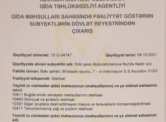 Sağlam qida sektorunda ayaqda durmaq çətindir - Nuridə Abdurəhmanova
