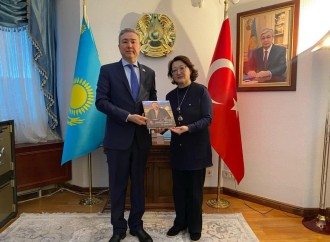 Aktotı Raimkulova Ankarada Azərbaycanın və Qazaxıstanın Türkiyədəki səfirləri ilə görüşüb