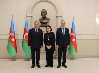 Aktotı Raimkulova Ankarada Azərbaycanın və Qazaxıstanın Türkiyədəki səfirləri ilə görüşüb