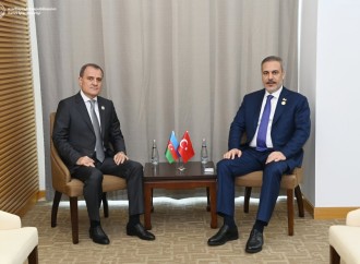Ceyhun Bayramov Hakan Fidanla görüşüb