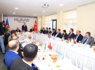 Türkiyənin Ticarət naziri Ömər Bolat MÜSİAD Azərbaycan ofisini ziyarət edib