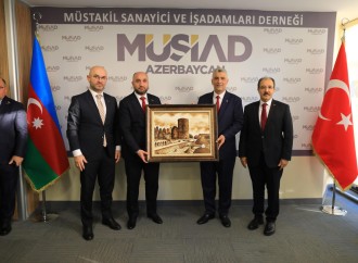 Türkiyənin Ticarət naziri Ömər Bolat MÜSİAD Azərbaycan ofisini ziyarət edib