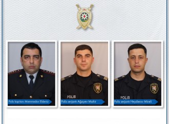 Bakıda atışmada öldürülən polislərin görüntüləri