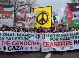 Londonda Fələstinə dəstək yürüşü keçirilib