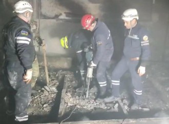 Bakıda partlayış yerindən son görüntülər