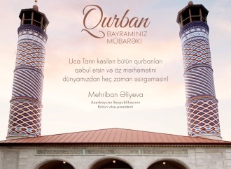 Birinci vitse-prezident Mehriban Əliyeva Qurban Bayramı münasibətilə bağlı paylaşım edib