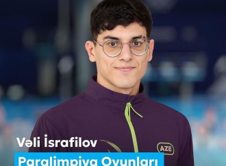 Birinci vitse-prezident Mehriban Əliyeva Paralimpiya Oyunlarında bürünc medal qazanan Vəli İsrafilovu təbrik edib