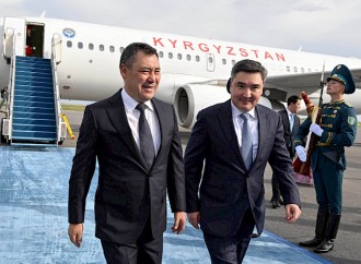 Sadır Japarov Qazaxıstana gedib