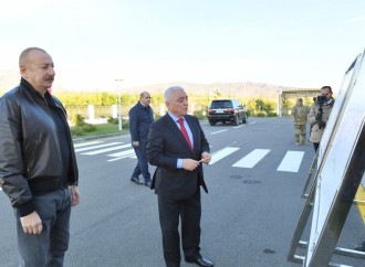 Prezident İlham Əliyev və Birinci xanım Mehriban Əliyeva “Ağdam” qovşaq yarımstansiyasının açılışında iştirak ediblər