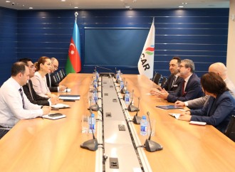 SOCAR-ın vitse-prezidenti Sabancı Universitetinin rektoru ilə görüşüb