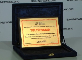 Turkic.World Media Platforması “Türkdilli ölkələrin xəbərlərini yayımlayan ilin ən uğurlu media layihəsi” nominasiyası üzrə təltif edilib