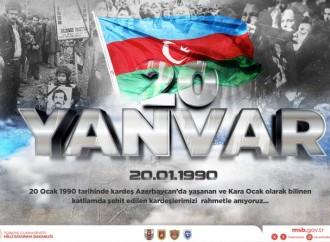 Türkiyə MN Azərbaycana 20 Yanvarla əlaqədar başsağlığı verib