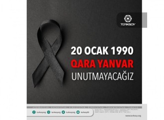 Qara Yanvar şəhidlərimizi hörmət və rəhmətlə anırıq - TÜRKSOY